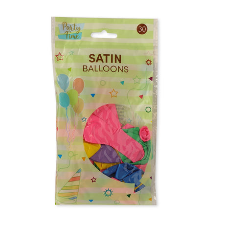 30 Pack Satin Balloons 326131