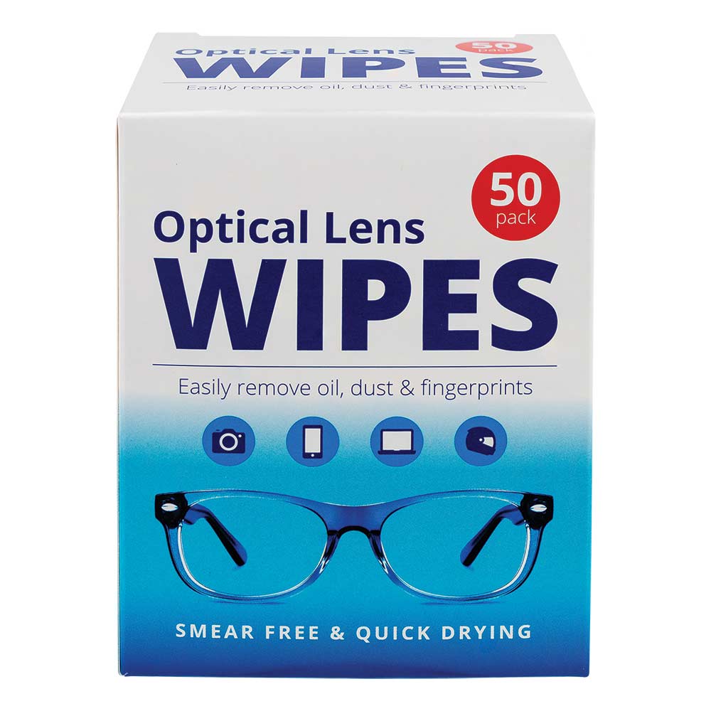 Optical Lens Wipes 50 Pack