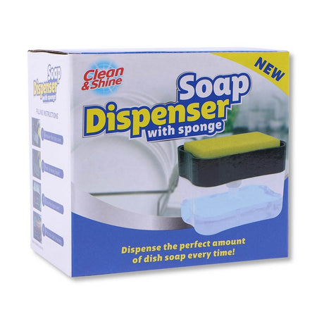Clean & Shine Soap Dispenser With Sponge 328333