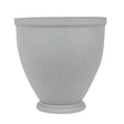 Large grey urn effect planter on a white background