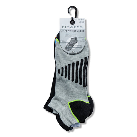 Men'S 3 Pack Bright Stripe Fitness Socks 329713-BRIGHT STRIPE
