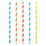 Paper Straws Multicolour 50 Pack