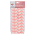 Paper Straws Pink 50 Pack 330268-PINK