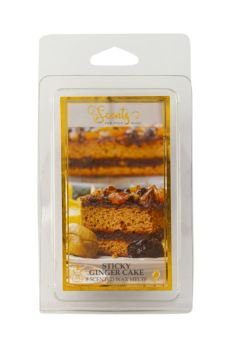 8 Sticky Ginger Cake Wax Melts 331026