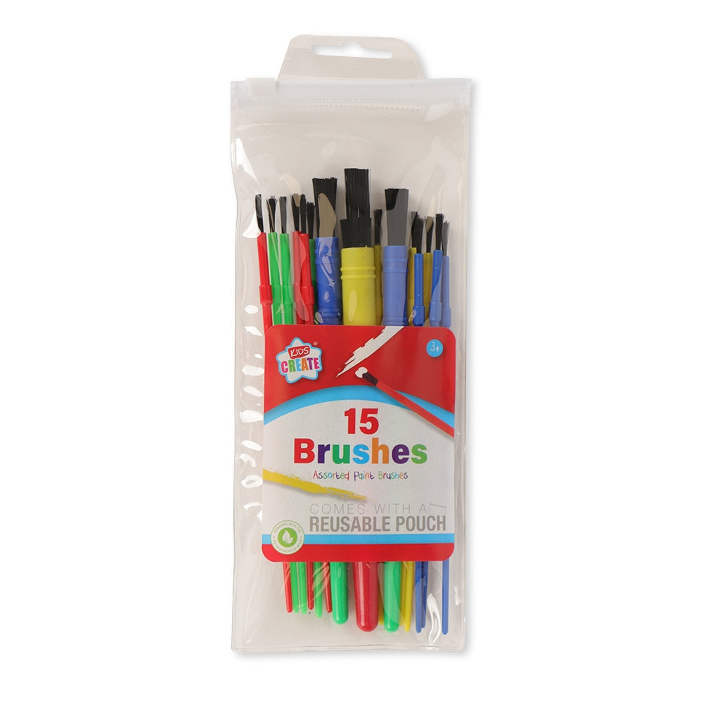 15 Assorted Paint Brush Set 331061