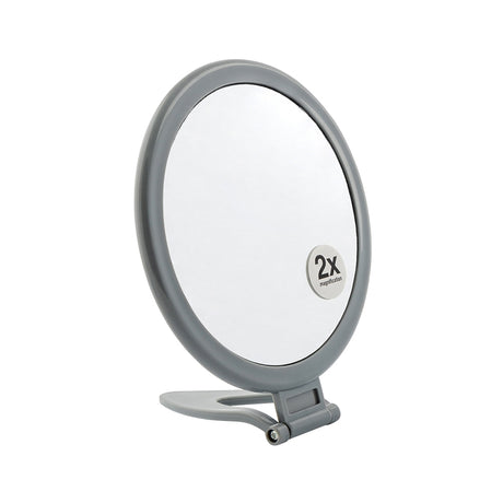 2X Magnification Mirror With Flip Stand - Black 331372-GREY