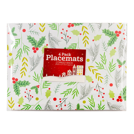 4 Pack  Traditional Placemats - Corked Back 332352