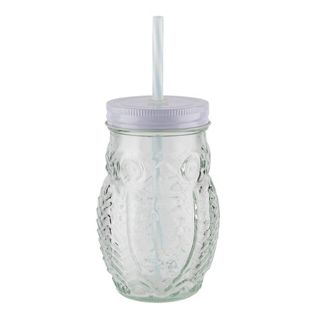 Owl Mason Jars - White 332746 - WHITE
