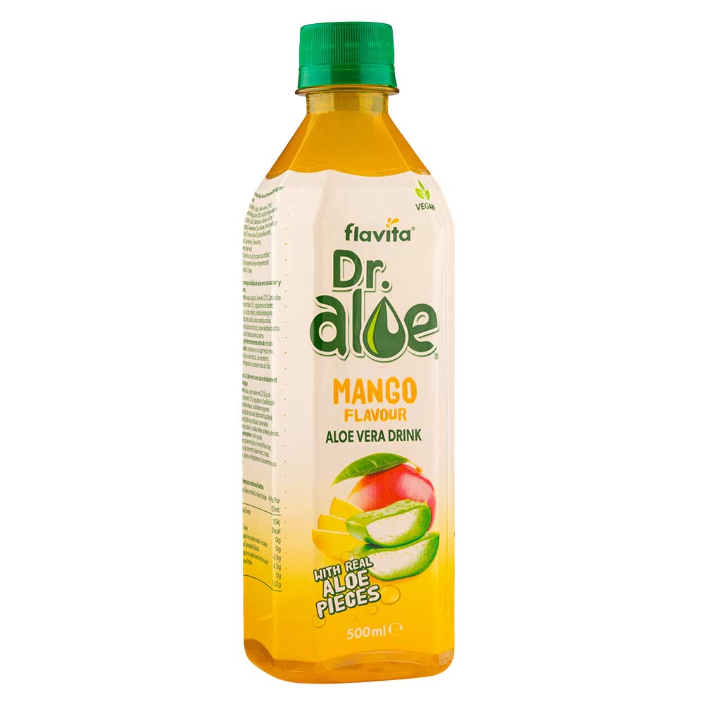 Flavita Dr Aloe Mango Flavour Aloe Vera Drink 500ml