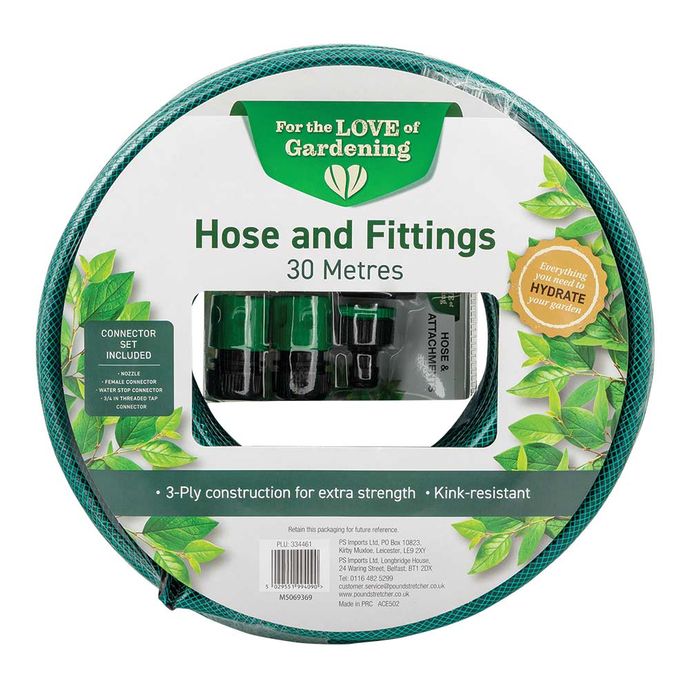 30 Metre Garden Hose & Fittings