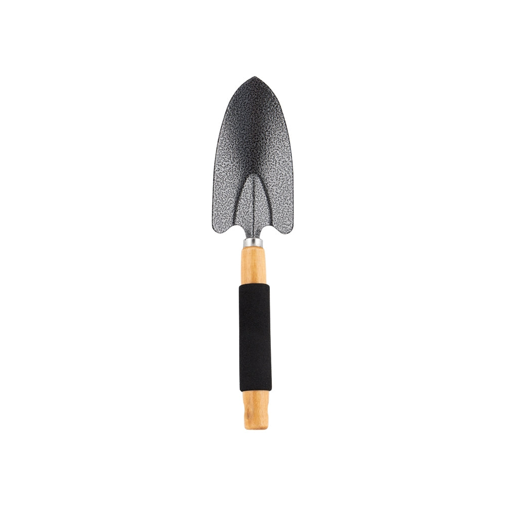 Wooden Handle Gardening Trowel Black 334517