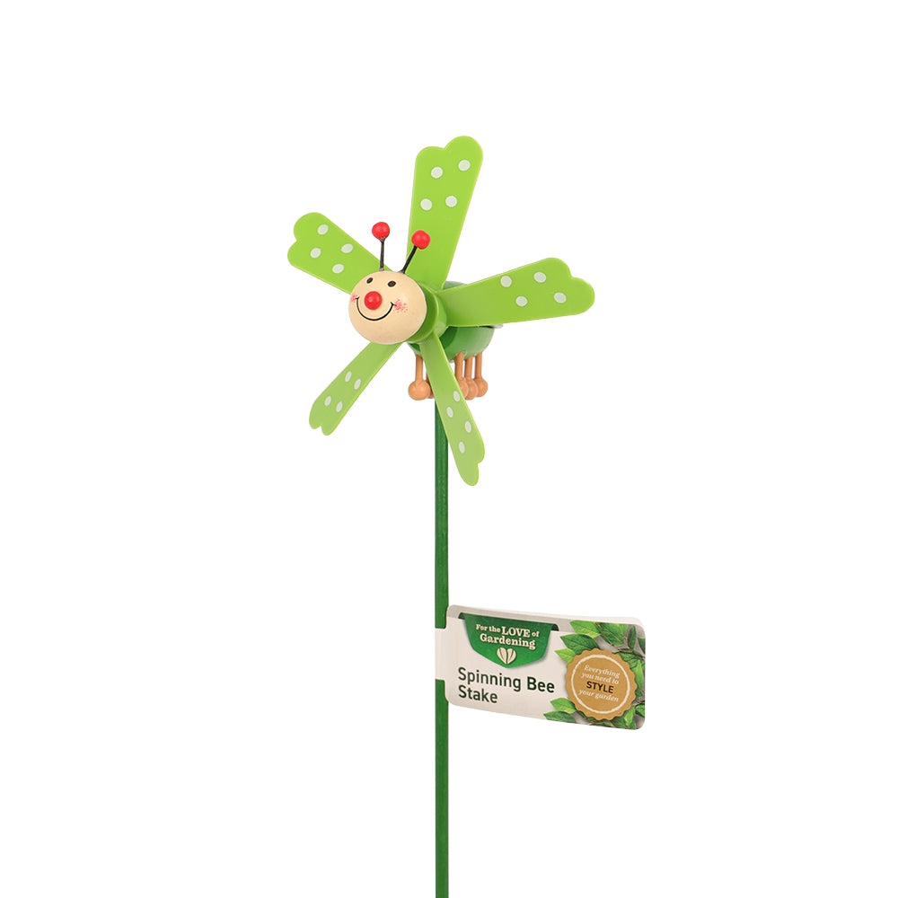 Decorative Spinning Bee Stake - Green 335145 - GREEN
