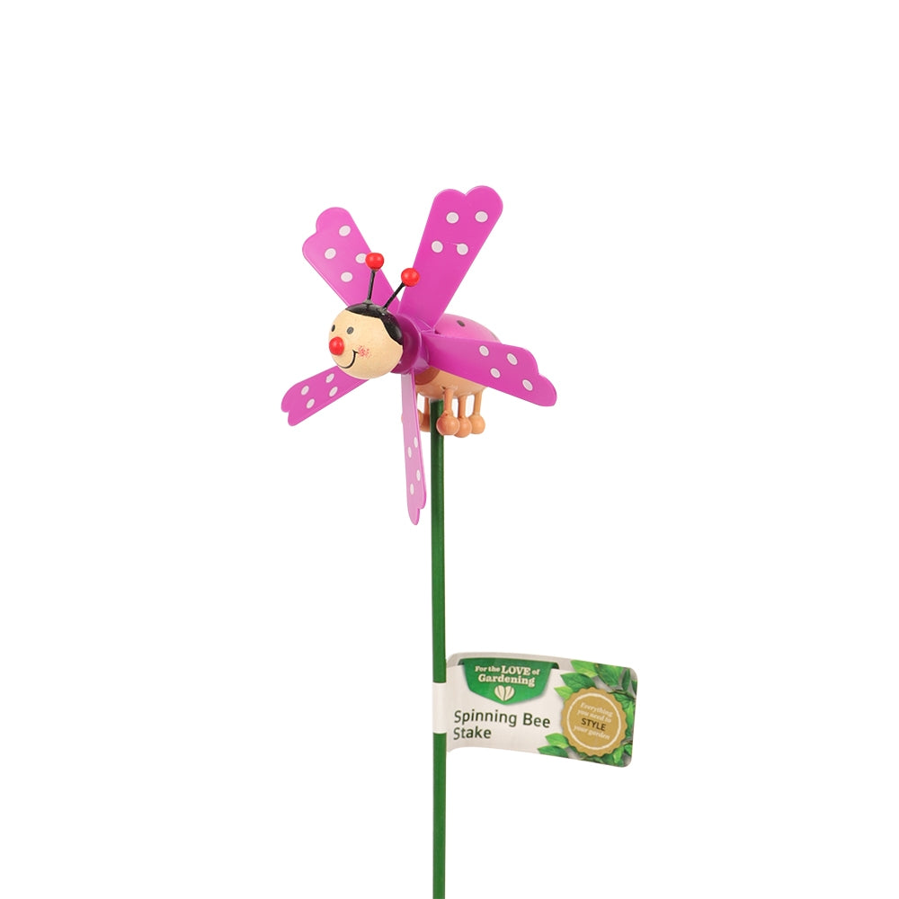 Decorative Spinning Bee Stake - Purple 335145 - PURPLE