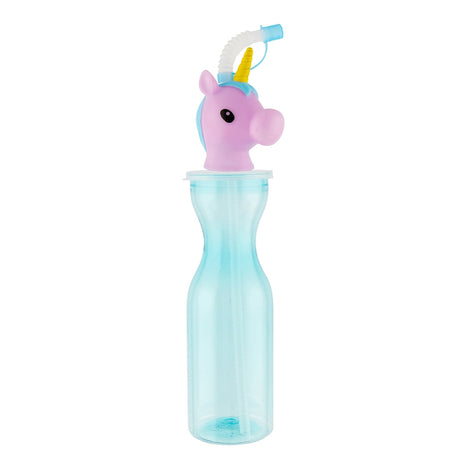 Soft Head Bottle With Straw - Unicorn  335332 - UNICORN