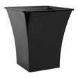 Verona planter in rectangular style in black on a white background