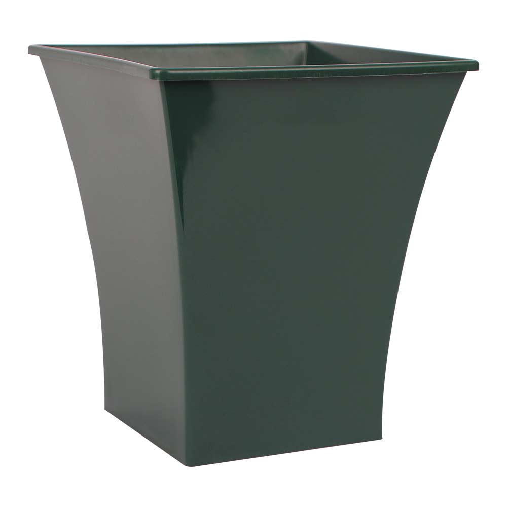 Verona planter in rectangular style in grey on a white background