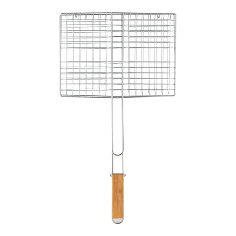 Stainless Steel Bbq Grill Basket With Handle 335522
