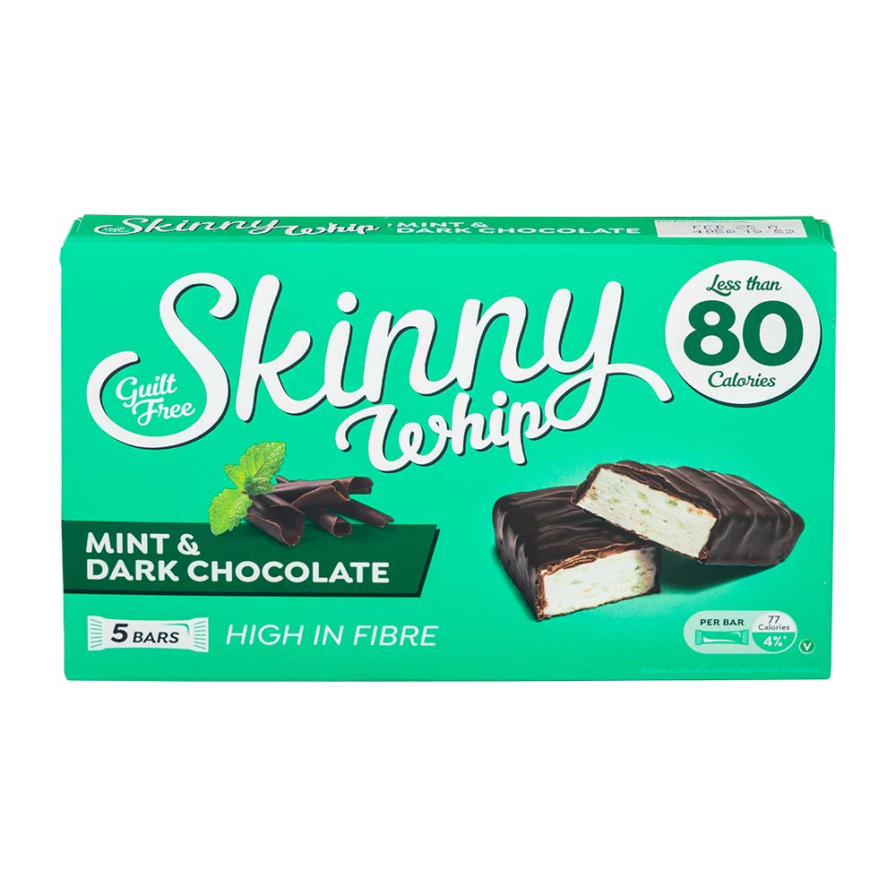 Skinny Whip Bars Mint & Dark Chocolate 20g x 5 Pack