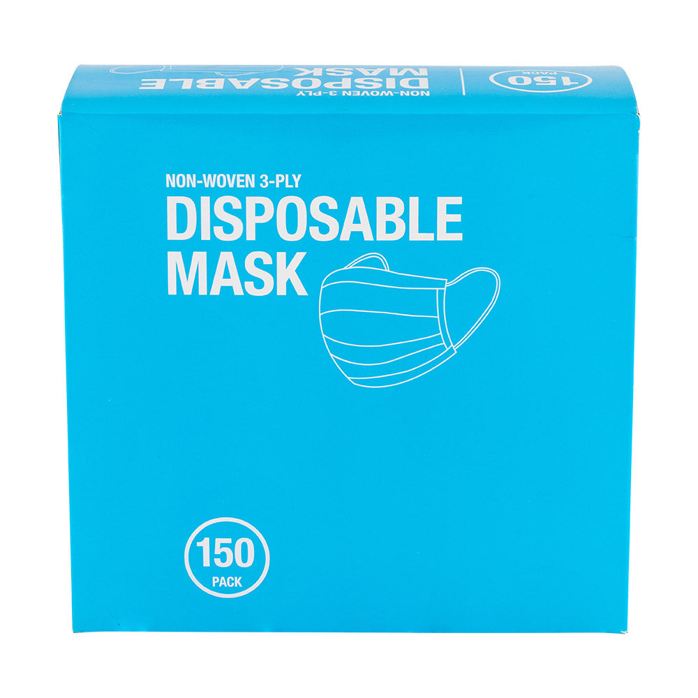 Blue Disposable Face Masks 150 Pack