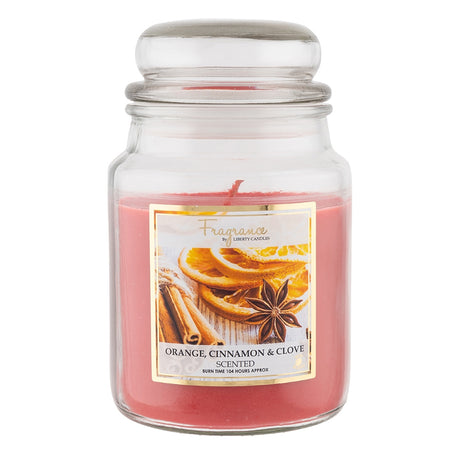 18Oz Jar Scented Candle - Orange, Cinnamon & Clove 337709 - ORANGE