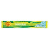 Chupa chups squeezee freeze pops apple flavour on white background