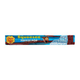 Chupa chups squeezee freeze pops cola flavour on white background