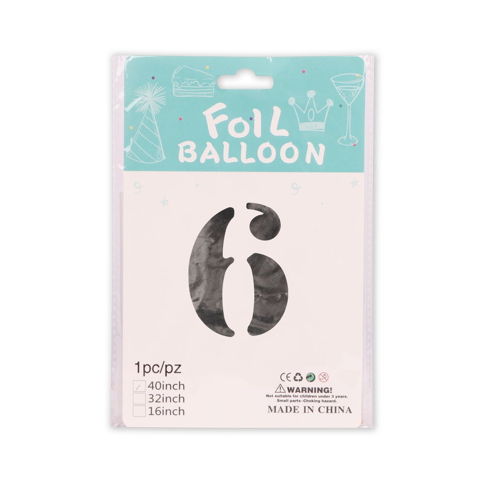 Foil Balloon Number 6 337865