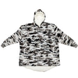 Grey Camo Oversized Hoodie 338780-GREY