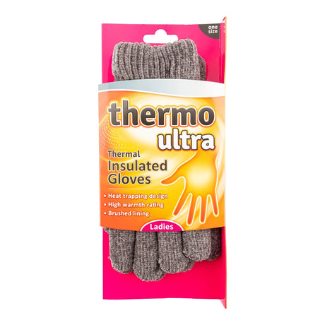 Ladies Purple Thermo Ultra Gloves 338926-grey