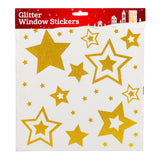 Christmas Star Glitter Window Stickers
