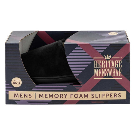 Men'S Blue Memory Foam Slippers | Poundstretcher 339142