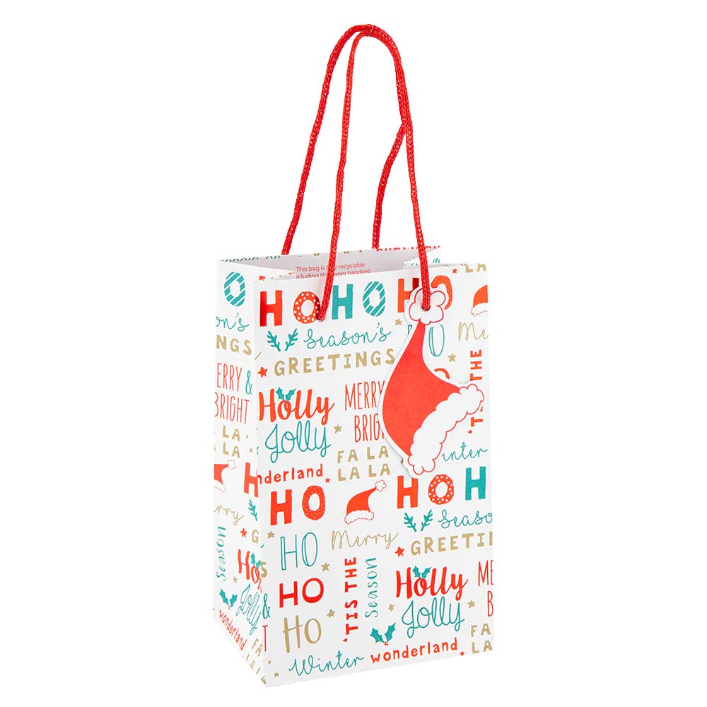 Ho Ho Ho Christmas Gift Bag Medium