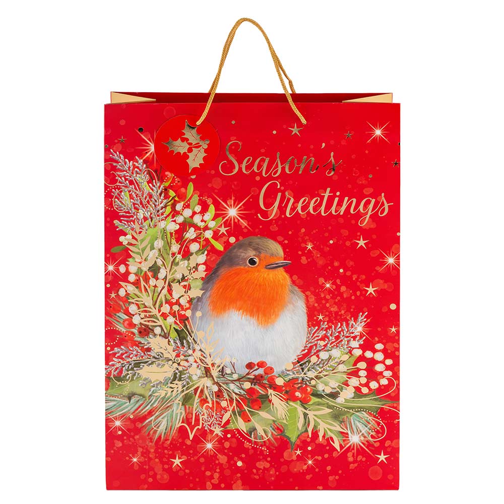 Traditional Robin Gift Bag Extra Large