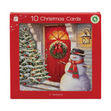 Snowman Christmas Cards - 10 Pack