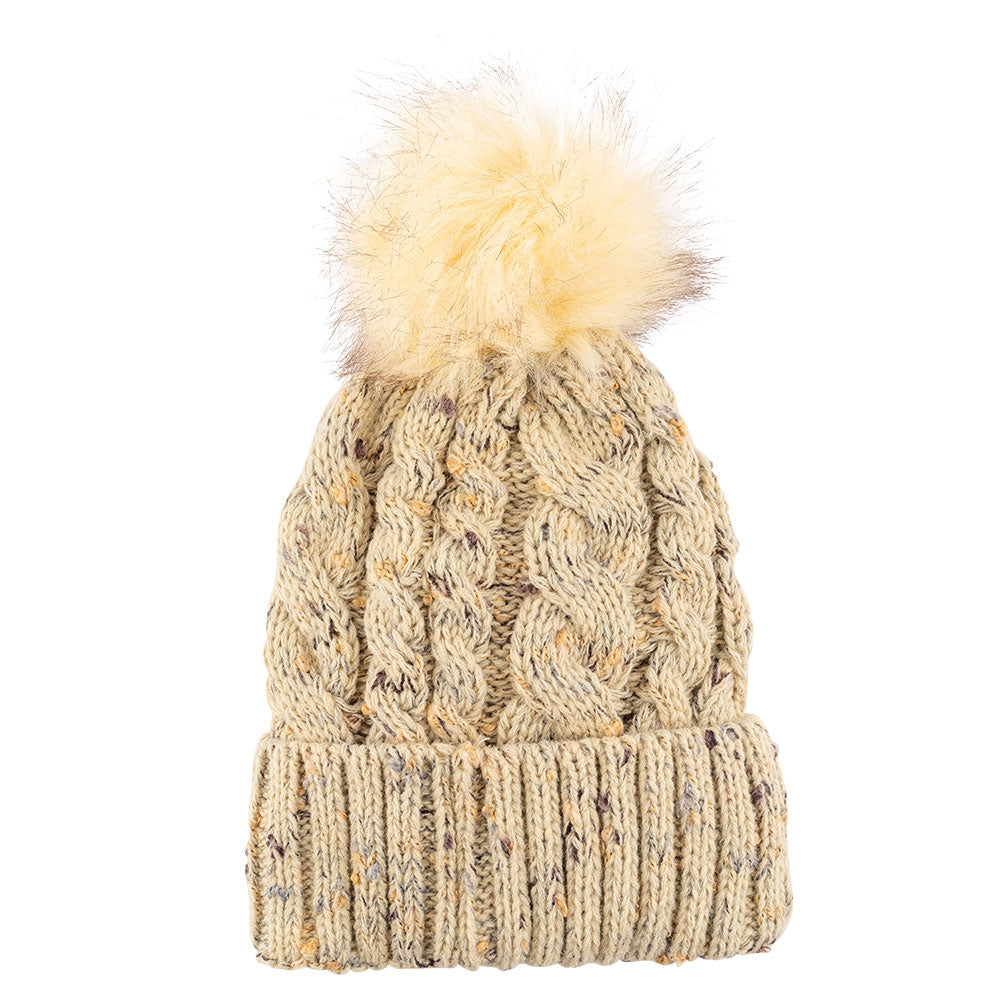 Ladies Thermal Insulated Cream Hat 339342