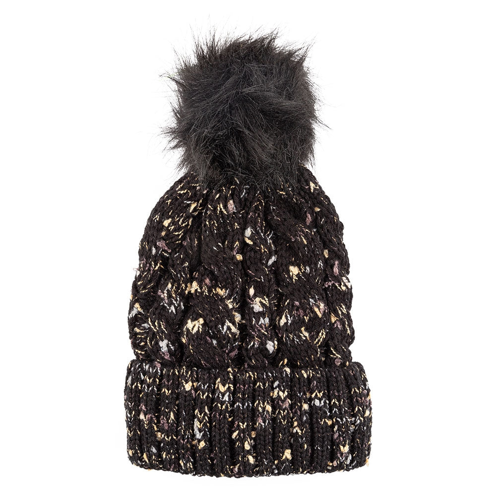 Ladies Thermal Insulated Black Hat 339342-black