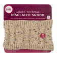 Ladies Lux Thermal Cream Snood  339343-cream