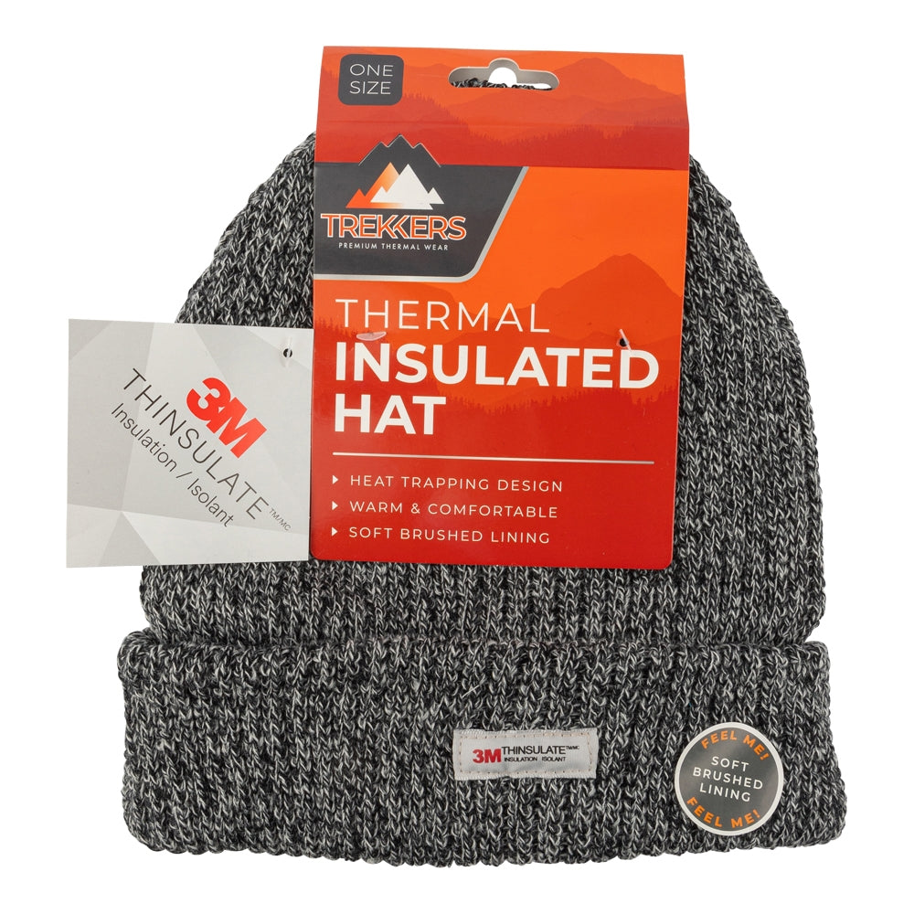 Men'S Thermal Hat - Grey 339344-grey