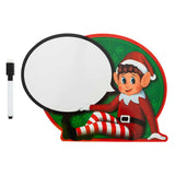 Self Standing Rewritable Elf Message Board With Dry Erase Marker