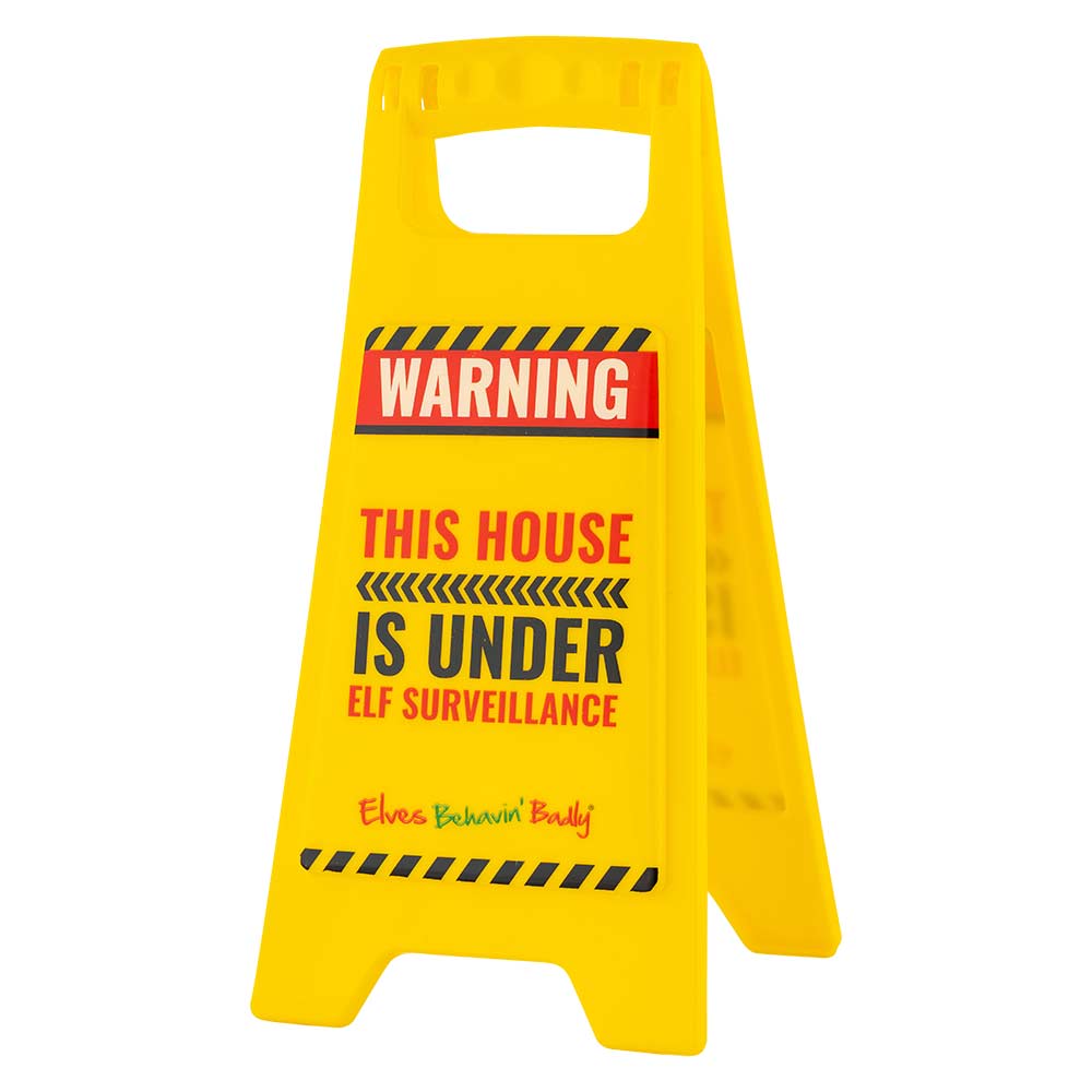 Elves Caution Sign