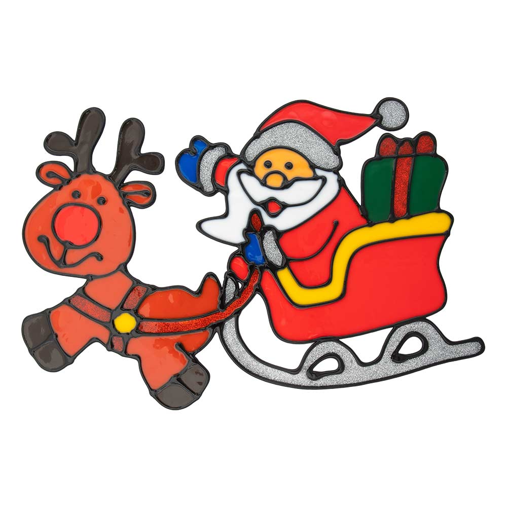 Giant Gel Christmas Window Stickers