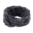 Ladies Blue Faux Fur Textured Snood  340013-BLUE