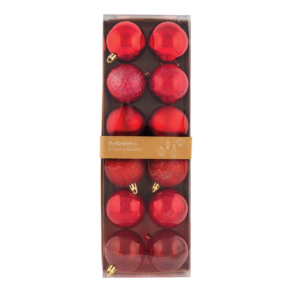 Luxury Christmas Baubles 12 Pack