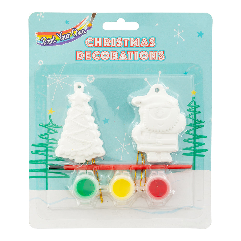 Paint Your Own Christmas Decorations 2 Pack