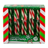 Red & Green Candy Canes Peppermint Flavour 12g x 10 Pack