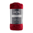 Coloroll Faux Mink Throw - Claret 150 X 200Cm 340303