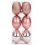 6Cm Rose Gold Bauble 6 Pack | Poundstretcher  340504