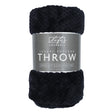 Black Popcorn Throw 130X150Cm 341286-black