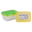 Food Containers 500Ml 6 Pack Green/Yellow Lids 342235-GREEN/YELLOW