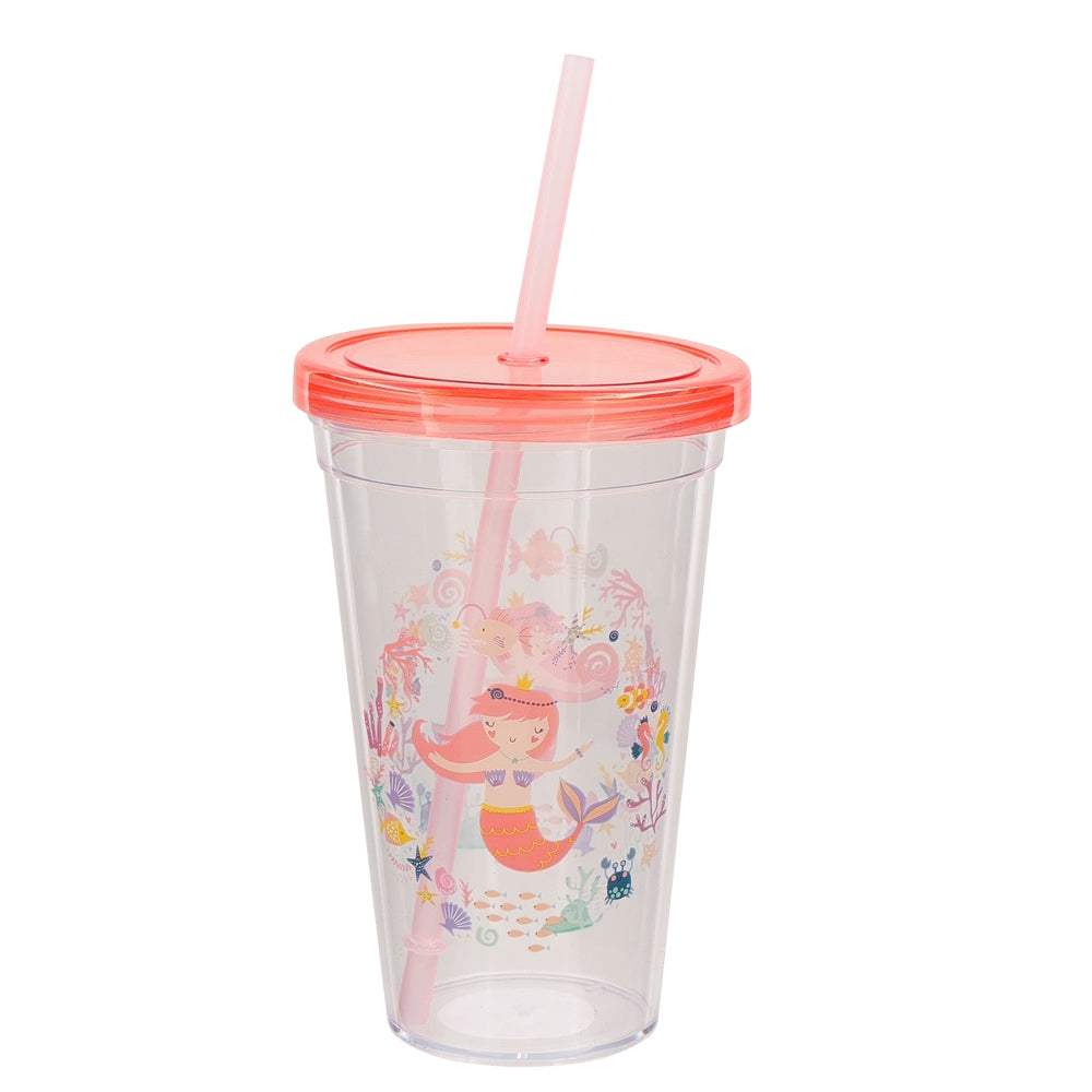 Mermaid Cup With Straw 342246